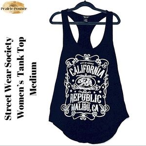 Street Wear Society Tank Top, Women’s Medium, Black/White, EUC, PrairieposherCA